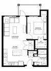 1 Bedroom Floor Plan